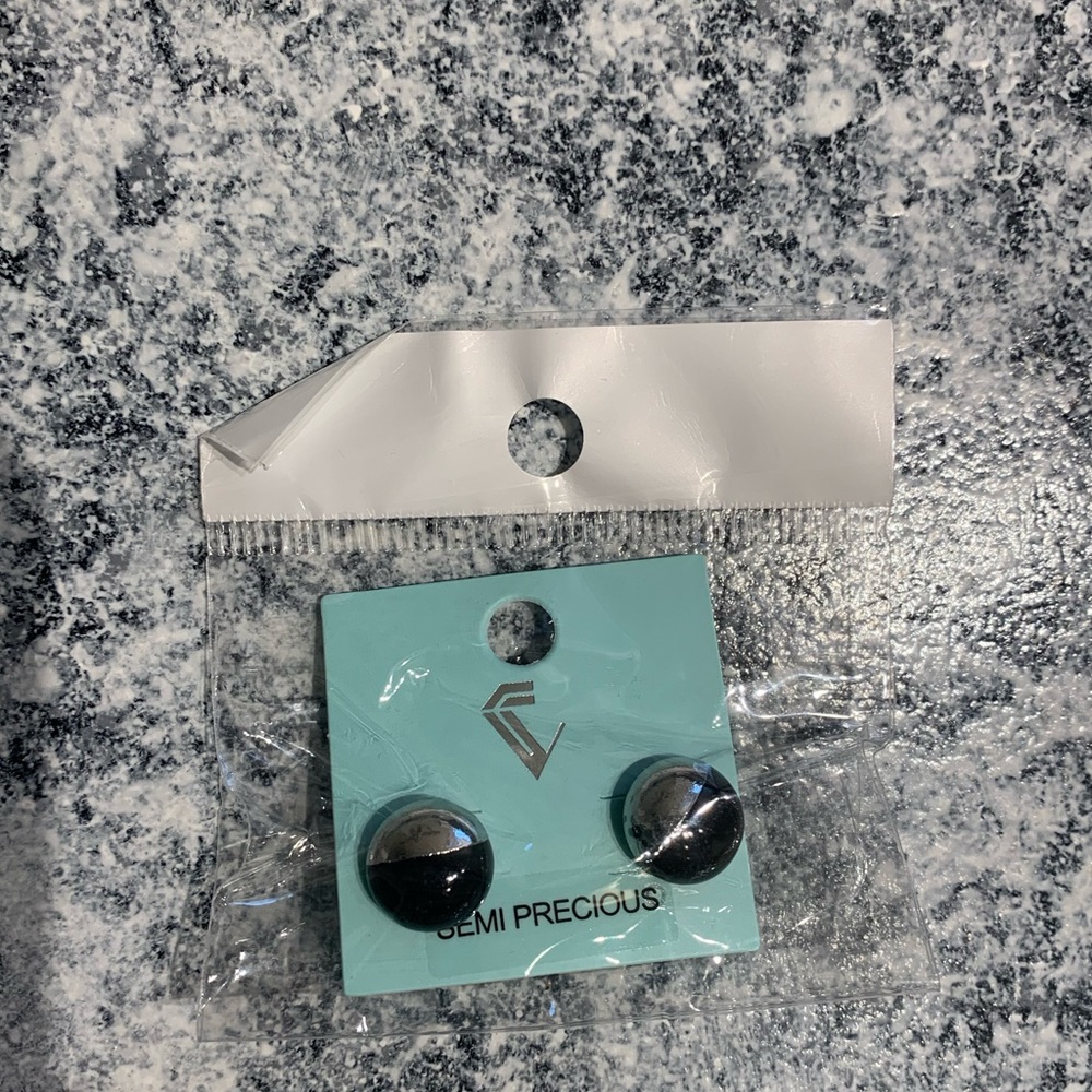Black/ Silver Studs
